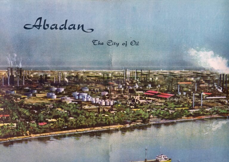 Abadan city and oil refinery, illustrating Iran's oil infrastructure relevant to crude markets
