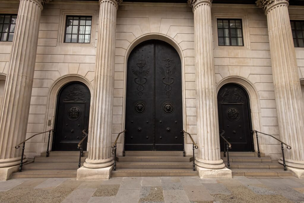 Bank of England entrance, London