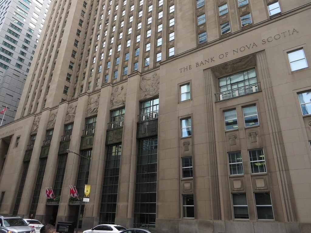 Scotia Plaza, the Bank of Nova Scotia headquarters building in Toronto, Ontario