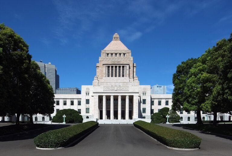 National Diet Building of Japan, where ruling party discusses gasoline price support policy