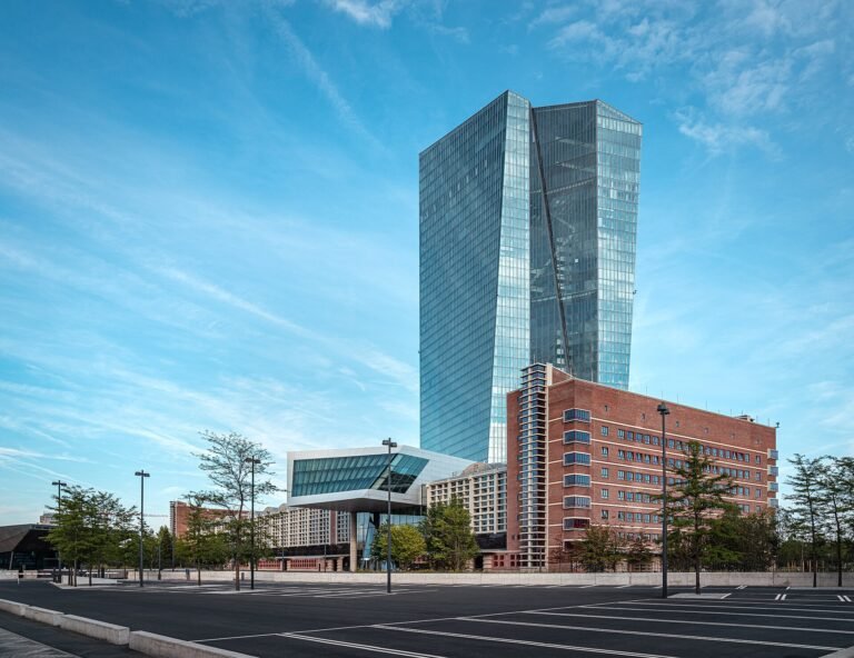 European Central Bank headquarters in Frankfurt, Germany