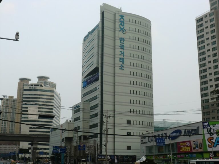 Korea Exchange building, the stock exchange where SK Hynix reports financial results