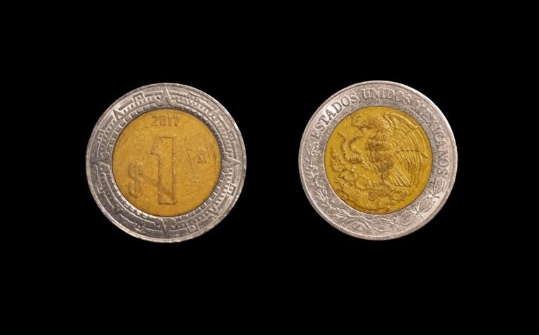 Mexican peso coin
