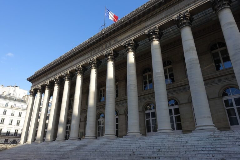 Stock Exchange, Paris - building representing the French financial markets