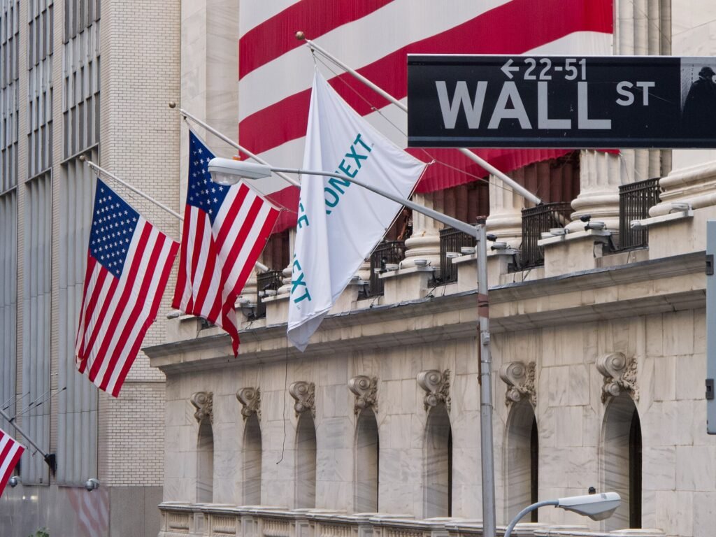 New York Stock Exchange building on Wall Street