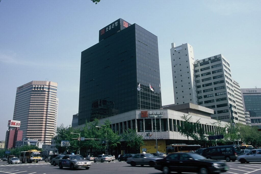 Chohung Bank Headquarters building, a major South Korean financial institution
