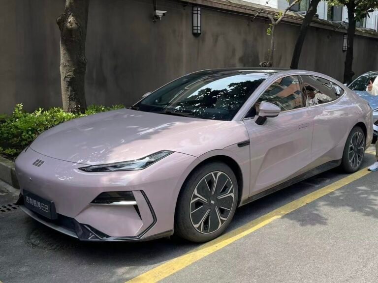 Geely Galaxy E8 electric vehicle representing Geely Auto's strong quarterly profit and export performance