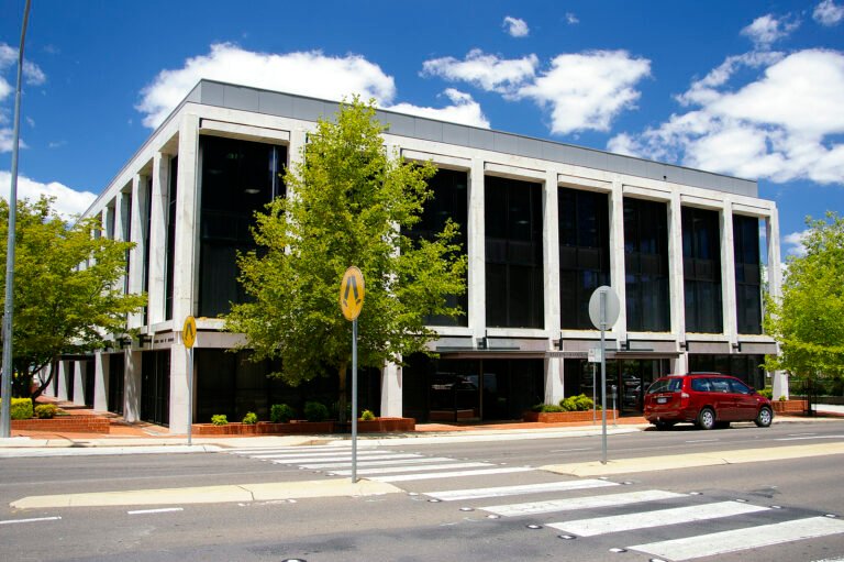 Reserve Bank of Australia building on London Circuit in Canberra, Australian Capital Territory